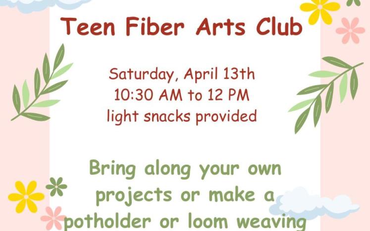 Teen Fiber Arts Club