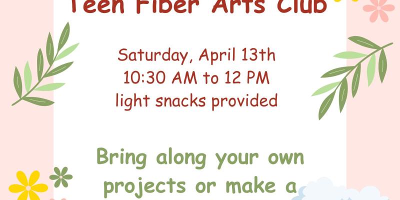 Teen Fiber Arts Club